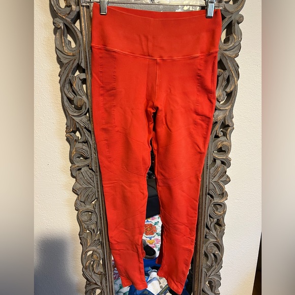 Awesome Compression Pink Peach Coarl Tights Leggings Size Medium Unknown Brand - Picture 1 of 5